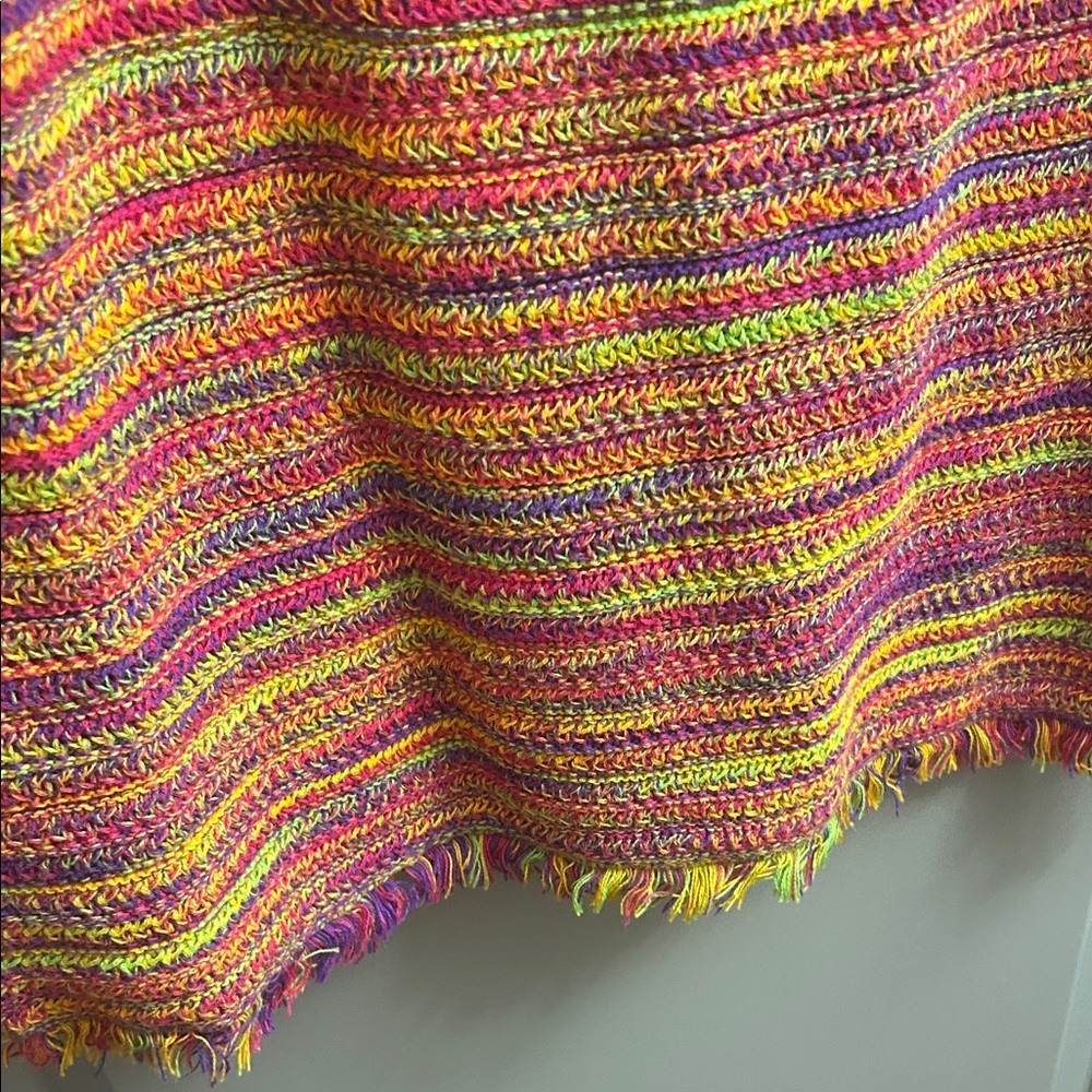 Colorful Striped Sweater Dress - Picture 4 of 6